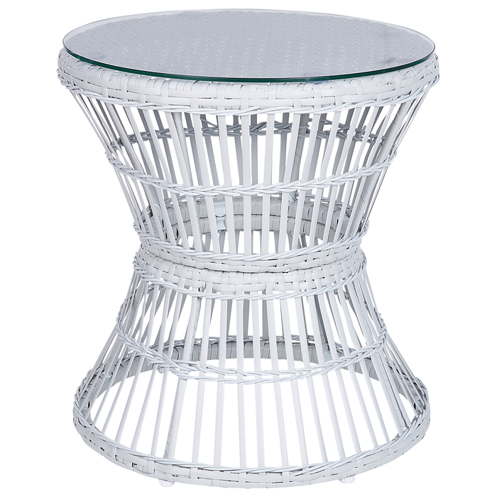 Beliani - MESYNA - Bistro set - Wit - Rotan