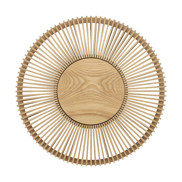 Umage Clava Up Wood Large houten wandlamp naturel - Ø 49 cm