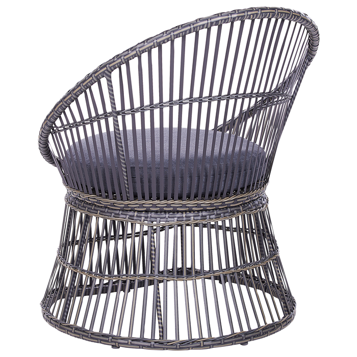 Beliani - MESYNA - Bistro set - Beige - PE rotan