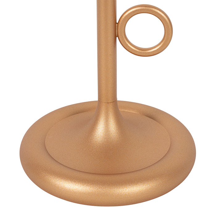 QAZQA Buiten tafellamp goud incl. LED met touch dimmer oplaadbaar -