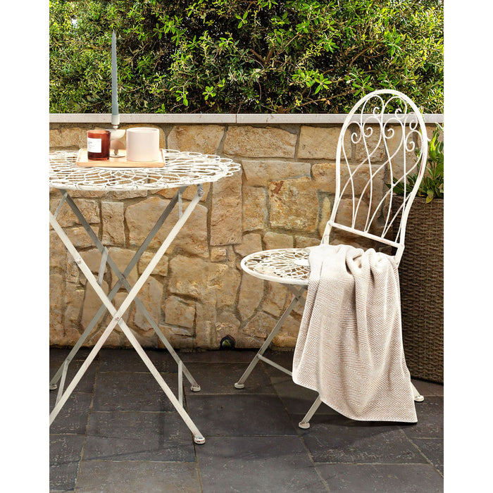 Beliani - STIFFE - Tuinstoelen set van 2 - Wit - IJzer