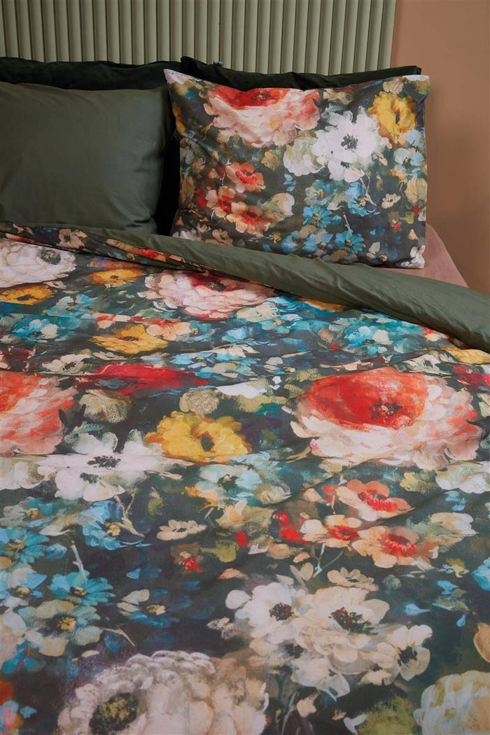 At Home dekbedovertrek History green - 2-persoons (200x200|220 cm