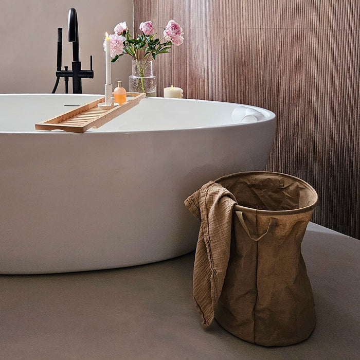 QUVIO Wasmand rond - kraftlook - L