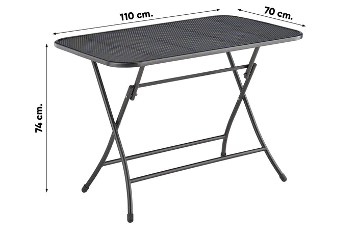 Kettler inklapbare tuintafel strekmetaal - 110x70 cm.