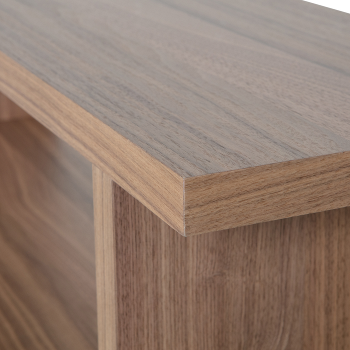 vtwonen Couchtable Sidetable - Noten Veneer - Naturel - 72x120x30