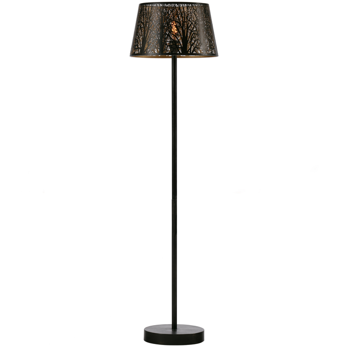 WOOOD Keto Vloerlamp - Metaal - Antique Brass - 161x42x42