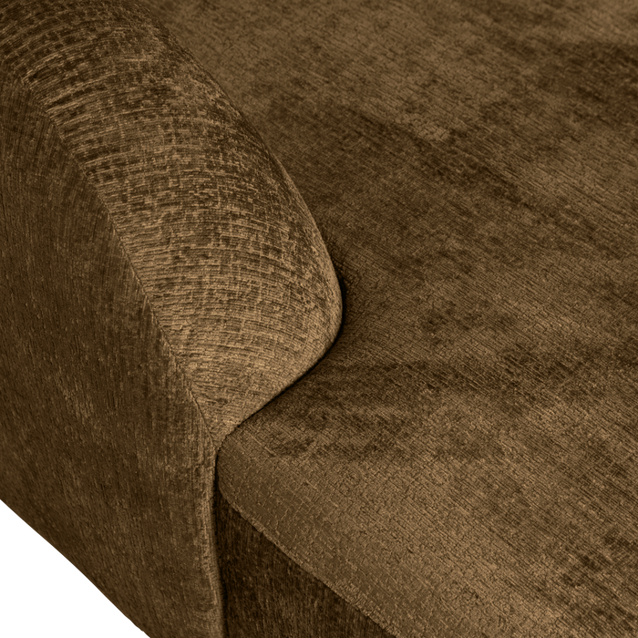 WOOOD Sloping Hoekbank Links - Velvet - Brass