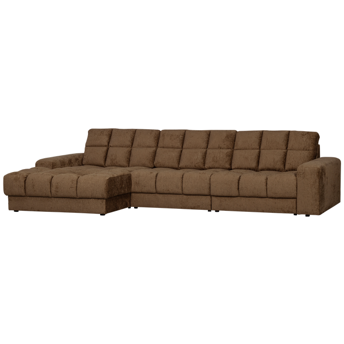 WOOOD Second Date Chaise Longue Links - Structure Velvet - Brass