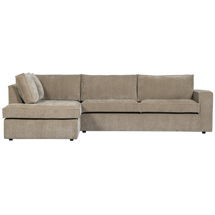 WOOOD Hajo Hoekbank Links - Rib - Clay - 84x283x197