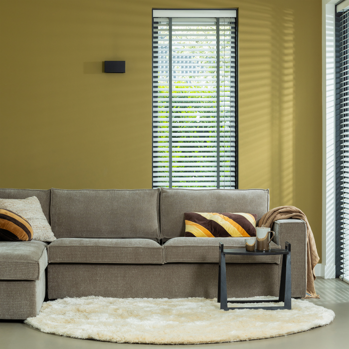 WOOOD Hajo Hoekbank Links - Rib - Clay - 84x283x197