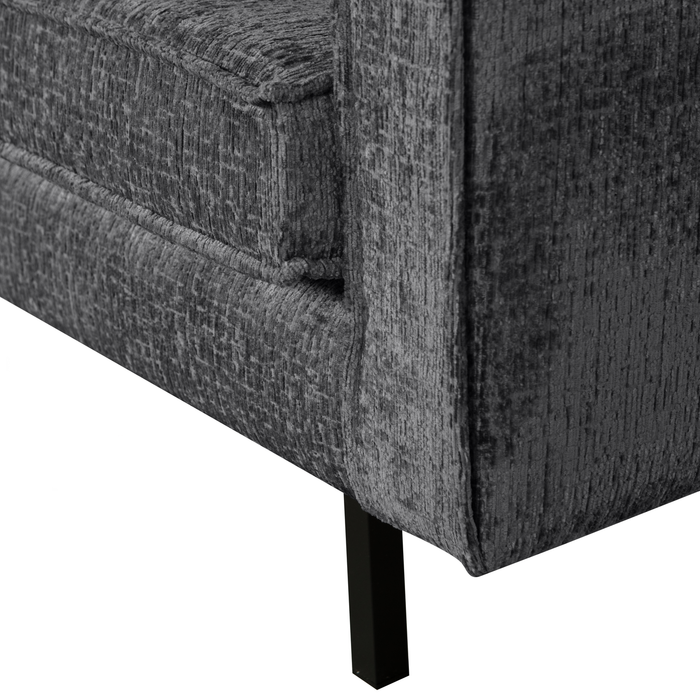 WOOOD Rodeo 3-Zits Bank - Structure Velvet - Mountain - 85x277x86