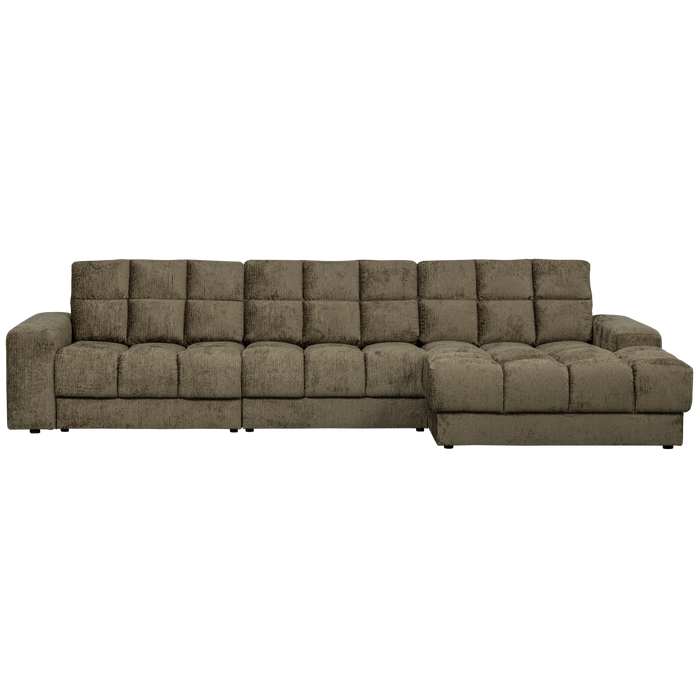 WOOOD Second Date Chaise Longue Rechts - Structure Velvet - Bonsai