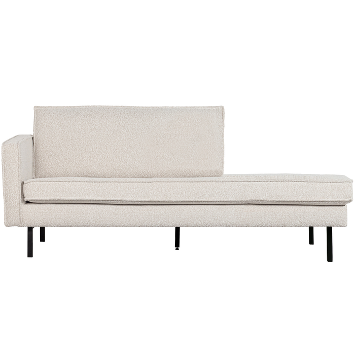 WOOOD Rodeo Daybed Left - Bouclé - Naturel - 85x203x86