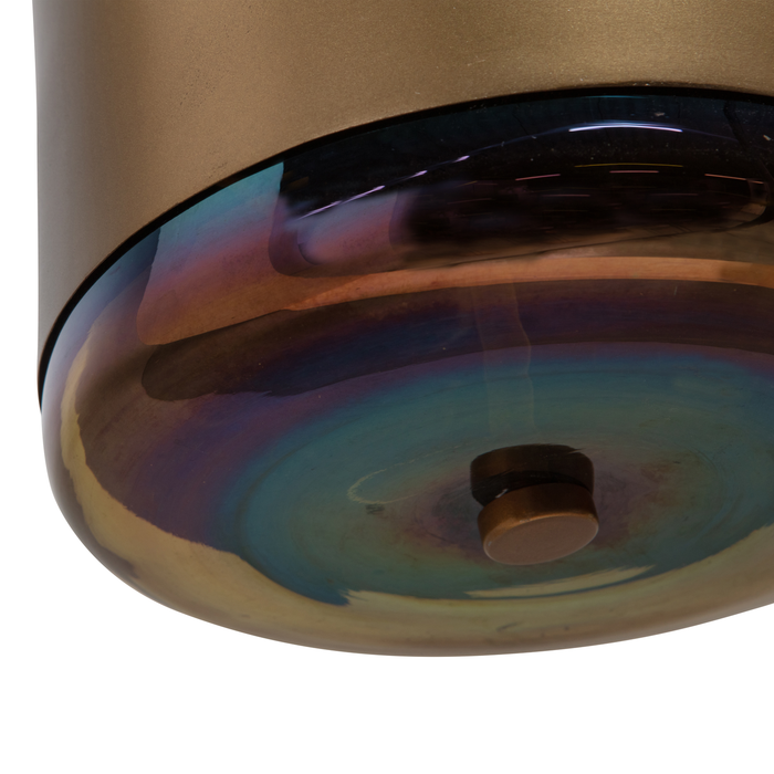 WOOOD Safa Hanglamp Verticaal - Metaal|Glas - Brass - 60x20x20