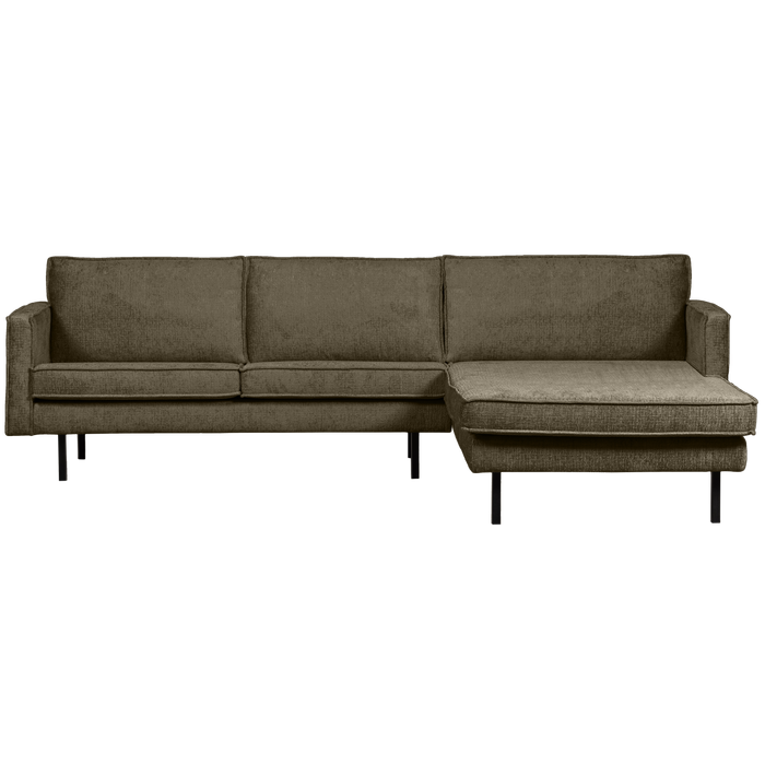 WOOOD Chaise Longue Rechts Rodeo - Velvet - Bonsai - 85x300x155