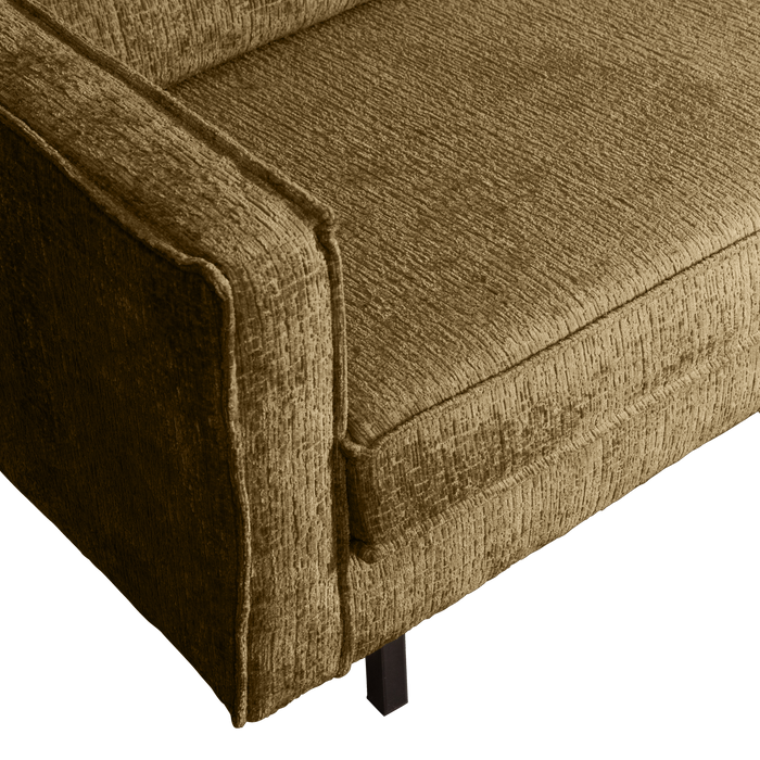 WOOOD Hoekbank Rechts Rodeo - Velvet - Brass - 85x266x213