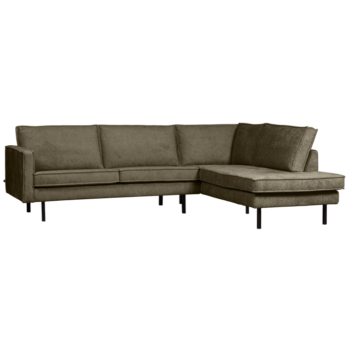 WOOOD Hoekbank Rechts Rodeo - Velvet - Bonsai - 85x266x213