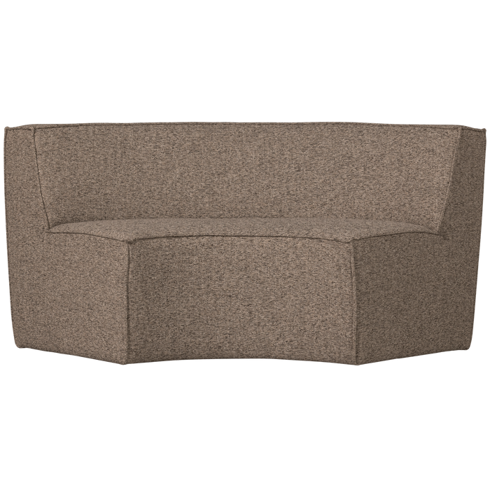 WOOOD Europa 2-Zits Eetbank - Polyester - Bruin - 133x133x87