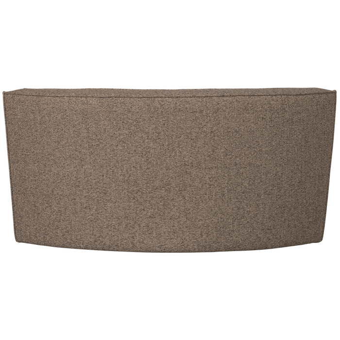 WOOOD Europa 2-Zits Eetbank - Polyester - Bruin - 133x133x87