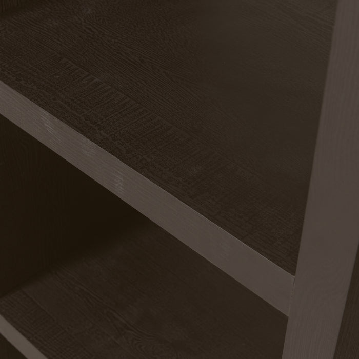 WOOOD Timo Open Kast - MDF - Donkerbruin - 195x100x40