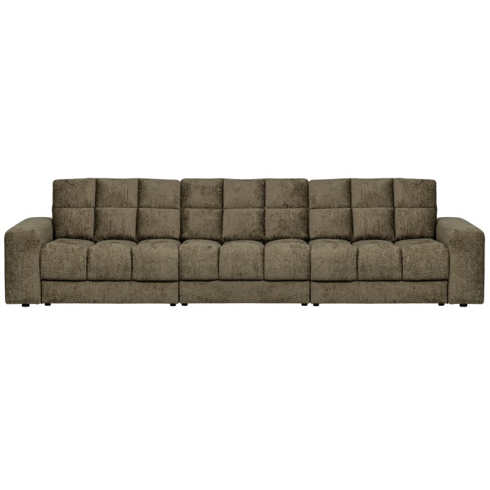 WOOOD Second Date 3-zits Bank - Structure Velvet - Bonsai