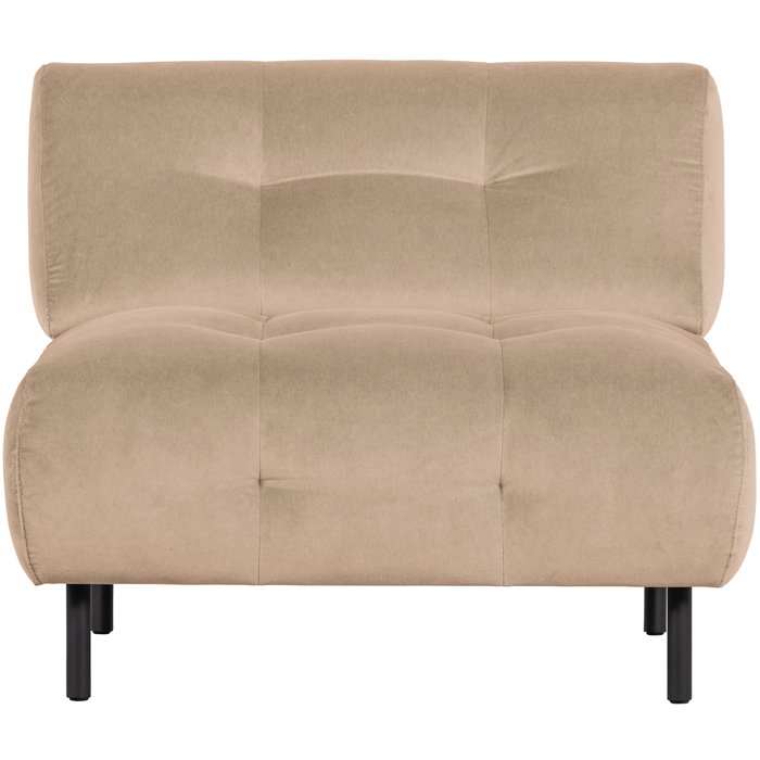 WOOOD Lloyd Fauteuil - Velvet - Sea Salt - 75x90x90
