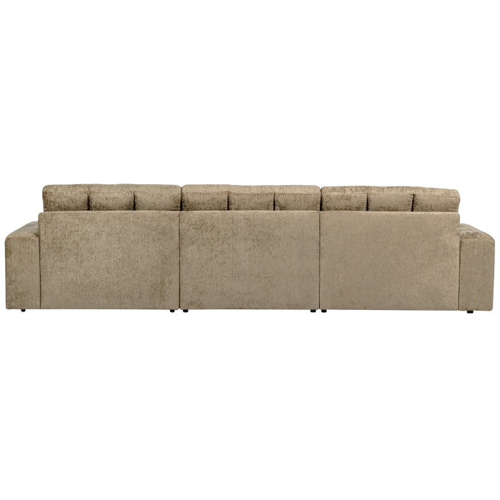 WOOOD Second Date 3-zits Bank - Structure Velvet - Wheatfield