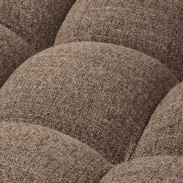 WOOOD Allure 3-Zits Bank - Geweven Stof - Donkerbruin - 79x280x86