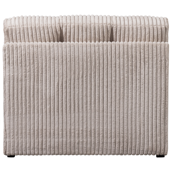 WOOOD Second Date 1-zits Element - Grove Ribstof - Naturel