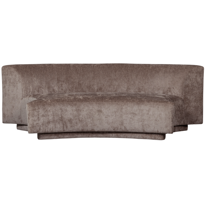 WOOOD Popular 2-zits Bankje - Polyester - Taupe - 72x215x97