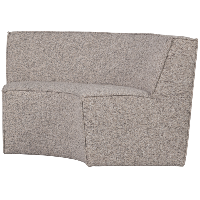 WOOOD Europa 2-Zits Eetbank - Geweven Stof - Zand - 85x131x131