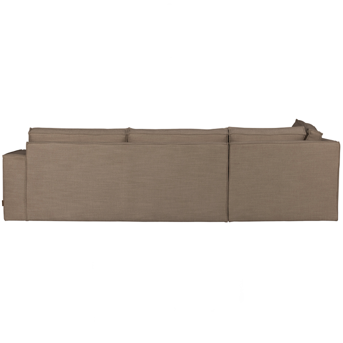 WOOOD Freddie Hoekbank Links - Melange Stof - Lever - 90x283x197