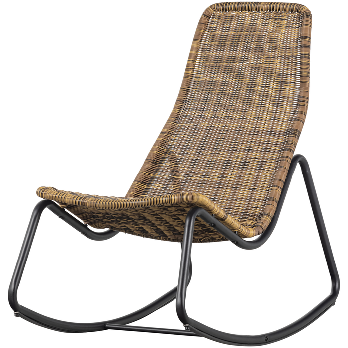WOOOD Tom Schommelstoel Buiten - Rattan - Naturel - 97x51x95