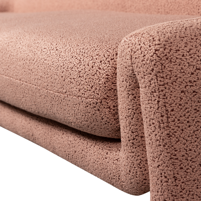WOOOD Zone Bankje - Polyester - Rose Dust - 58x160x55