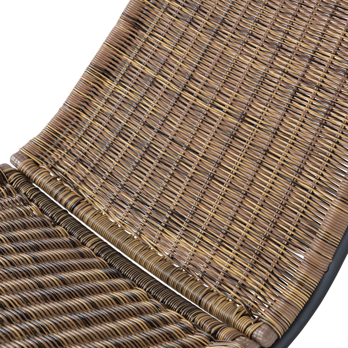 WOOOD Tom Schommelstoel Tuin - Rattan - Naturel - 97x51x95