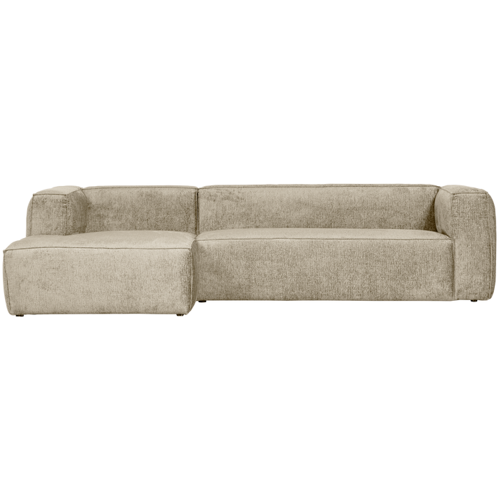 WOOOD Bean Hoekbank Links - Velvet - Buttermilk