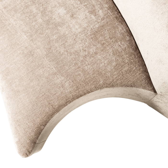 WOOOD Popular 2-zits Bankje - Polyester - Naturel - 72x215x97