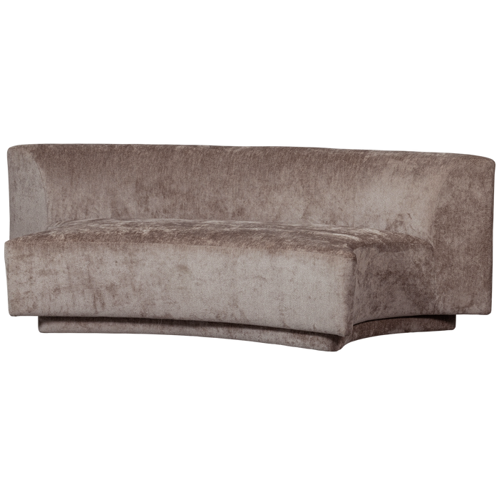 WOOOD Popular 2-zits Bankje - Polyester - Taupe - 72x215x97