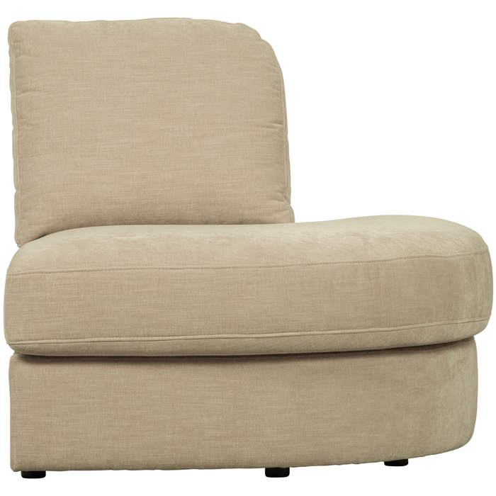 vtwonen Family 1-Zits Bank Element Ronde Hoek Rechts - Polyester -Zand