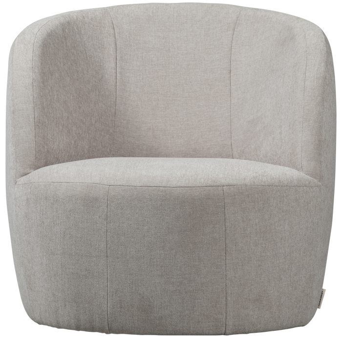 vtwonen Turn Draaifauteuil - Velvet - Naturel - 78x82x87