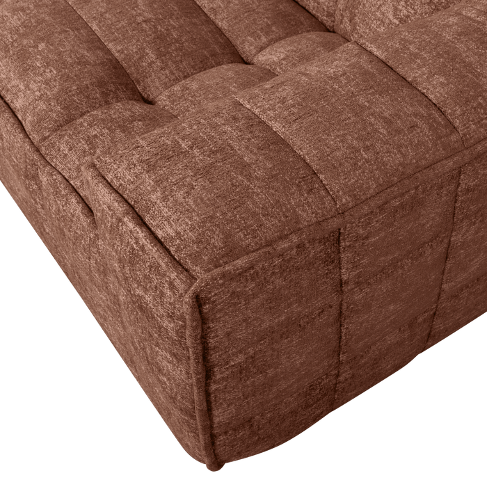 WOOOD Timor 4-Zits Bank - Polyester - Brick Melange - 81x297x92