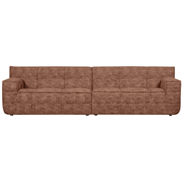 WOOOD Timor 4-Zits Bank - Polyester - Brick Melange - 81x297x92