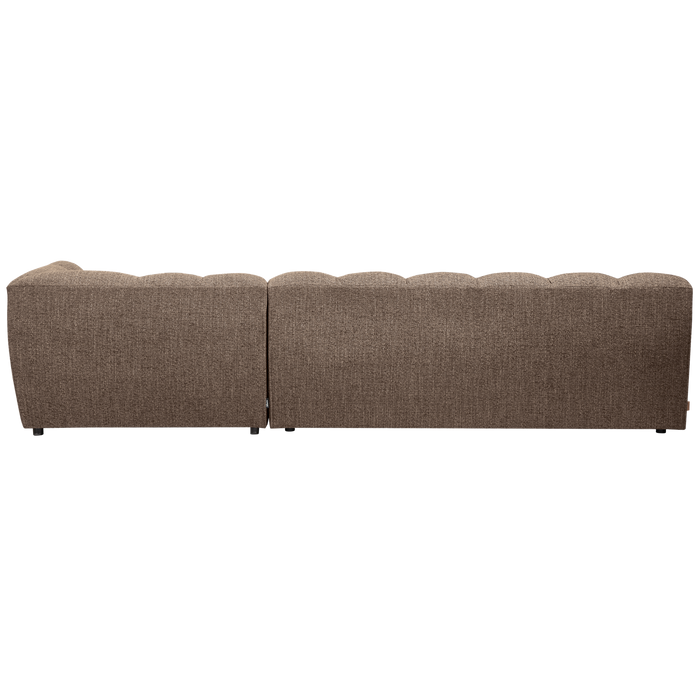 WOOOD Allure Chaise Longue Bank Rechts - Stof - Bruin - 79x324x165