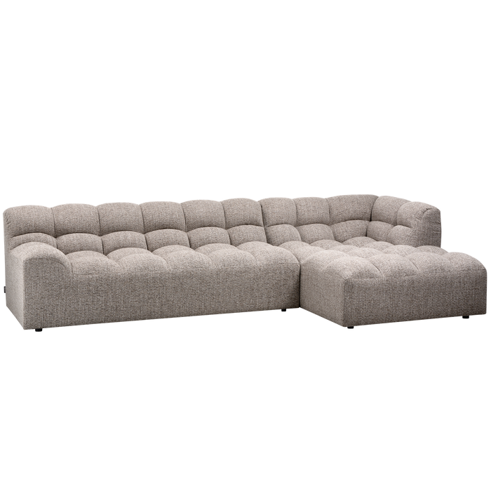 WOOOD Allure Chaise Longue Bank Rechts - Stof - Klei - 79x324x165