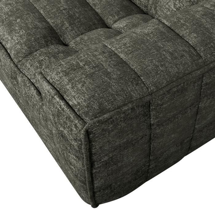 WOOOD Timor 4-Zits Bank - Polyester - Warm Groen Melange - 81x297x92