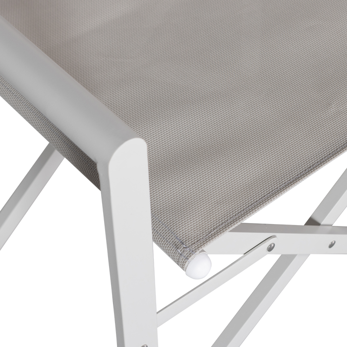 vtwonen Director Tuinklapstoel - Aluminium - Dust - 81x56x49