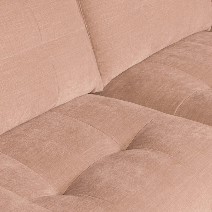 vtwonen Bar Chaise Longue Rechts - Stof - Roze - 87x280x170