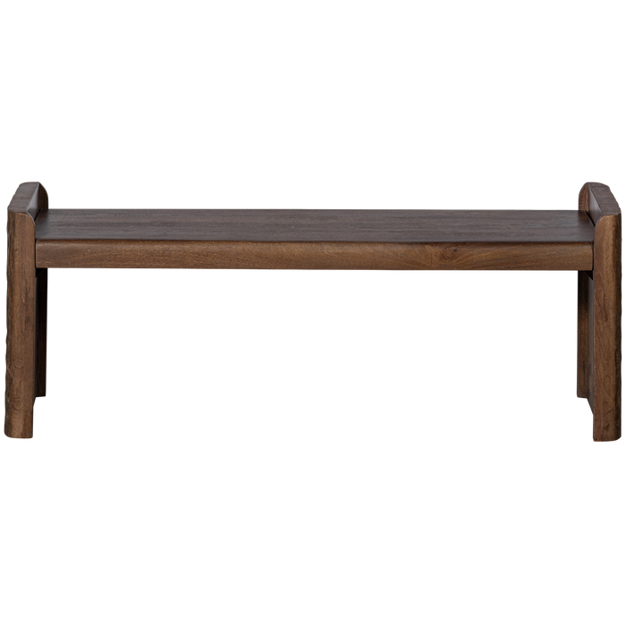 WOOOD Prop Bankje - Hout - Warm Bruin - 40x120x45