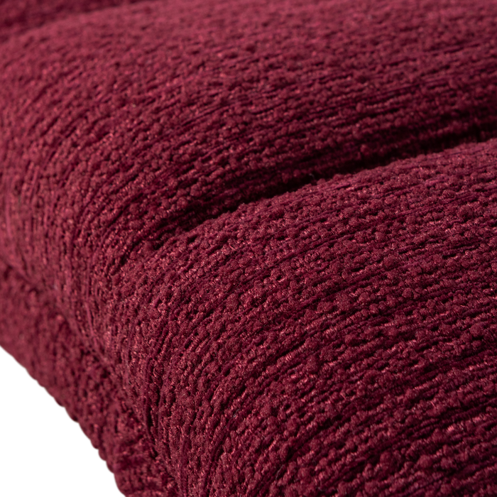 WOOOD Traffic Bankje - Polyester - Burgundy - 47x160x47