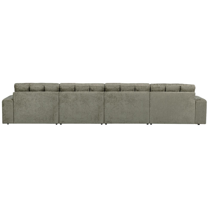 WOOOD Second Date 4-zits Bank - Structure Velvet - Frost